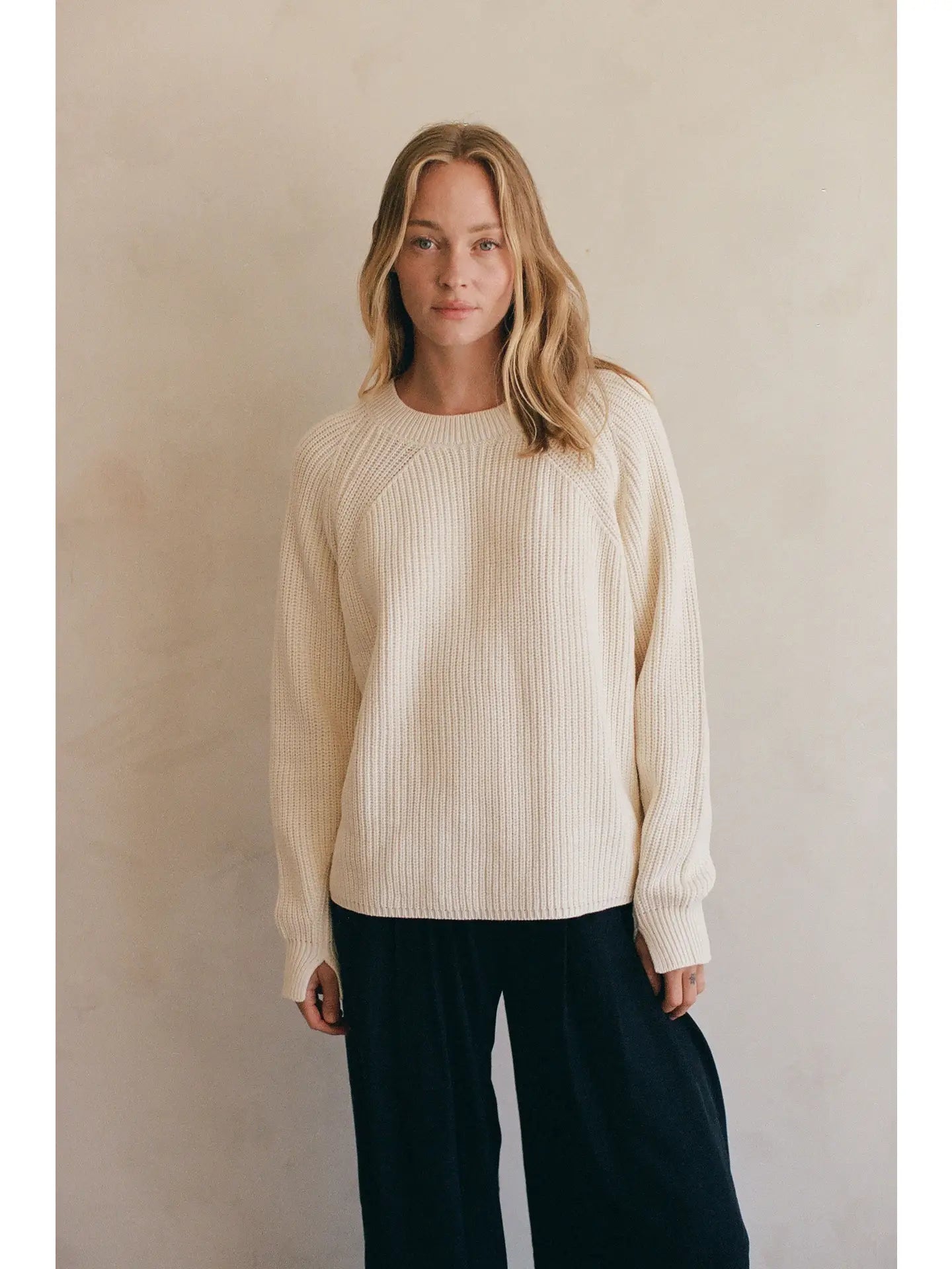 Knit Cotton Sweater Top
