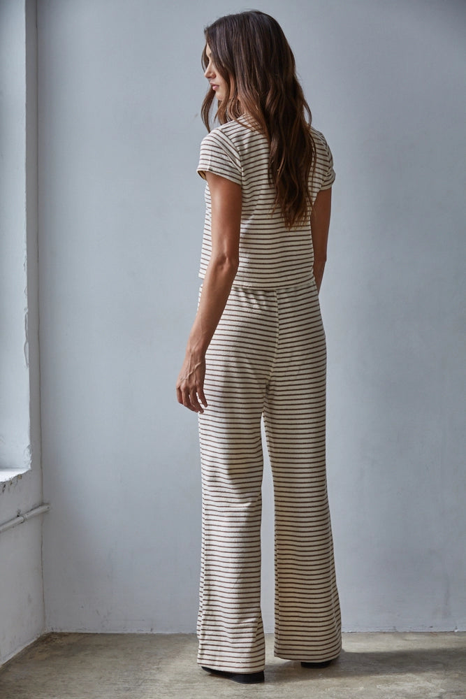 Cotton Striped SS Top