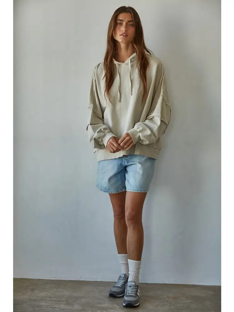 Knit Cotton Sweatshirt Hoodie