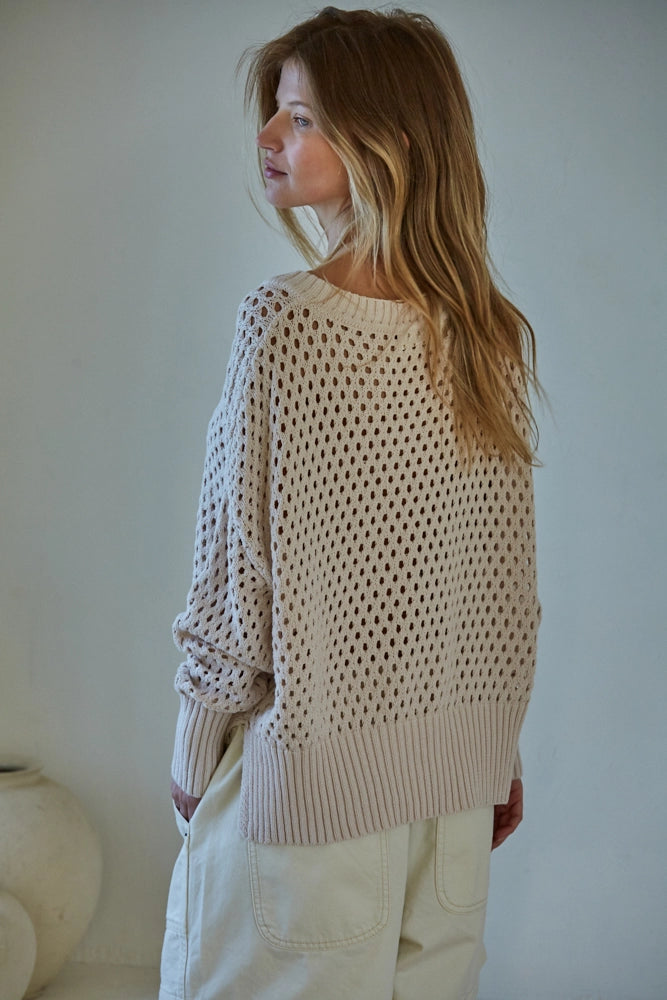 Knit See Through Pullover