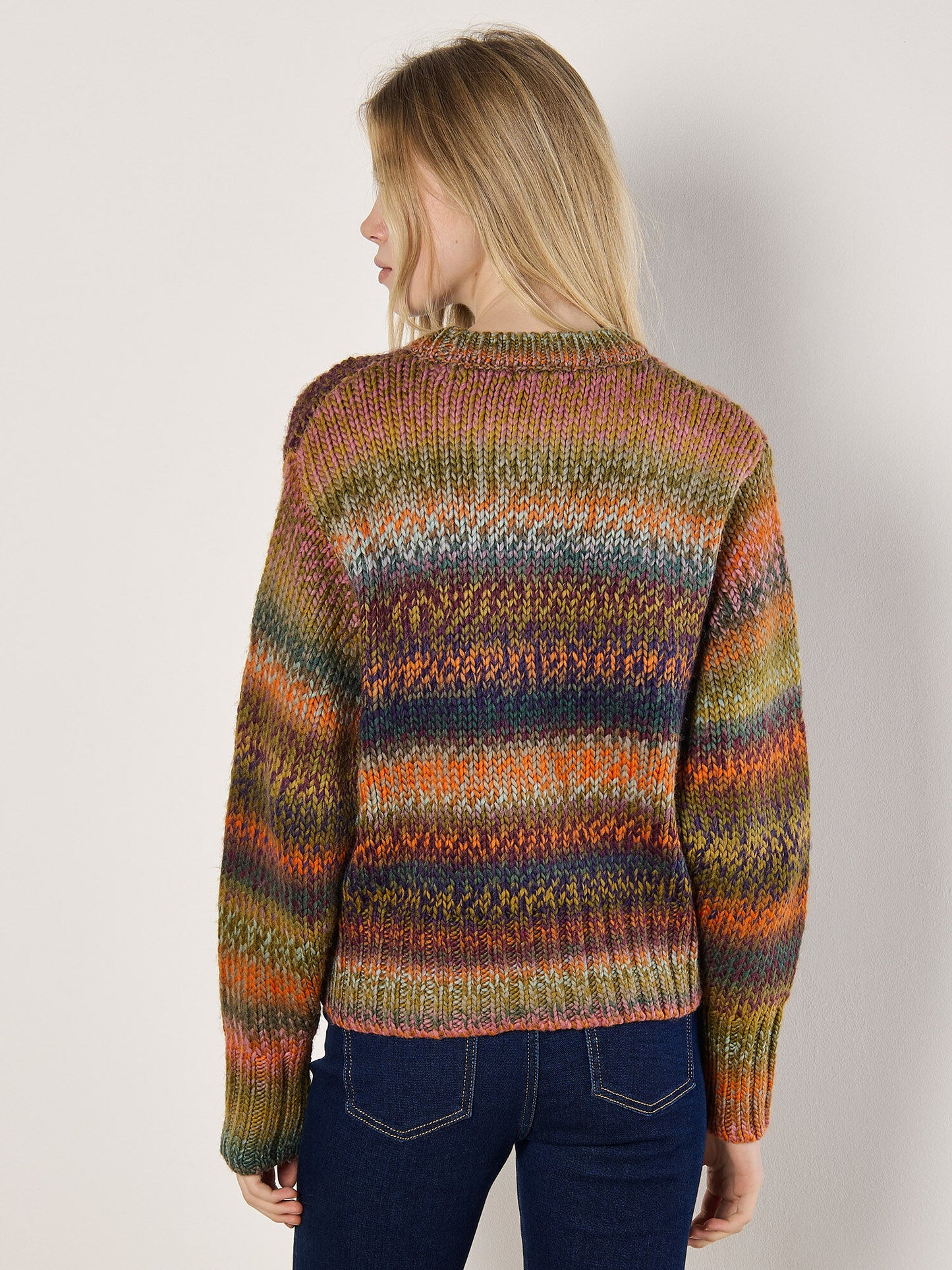 Chunky Knit Multi Color Sweater