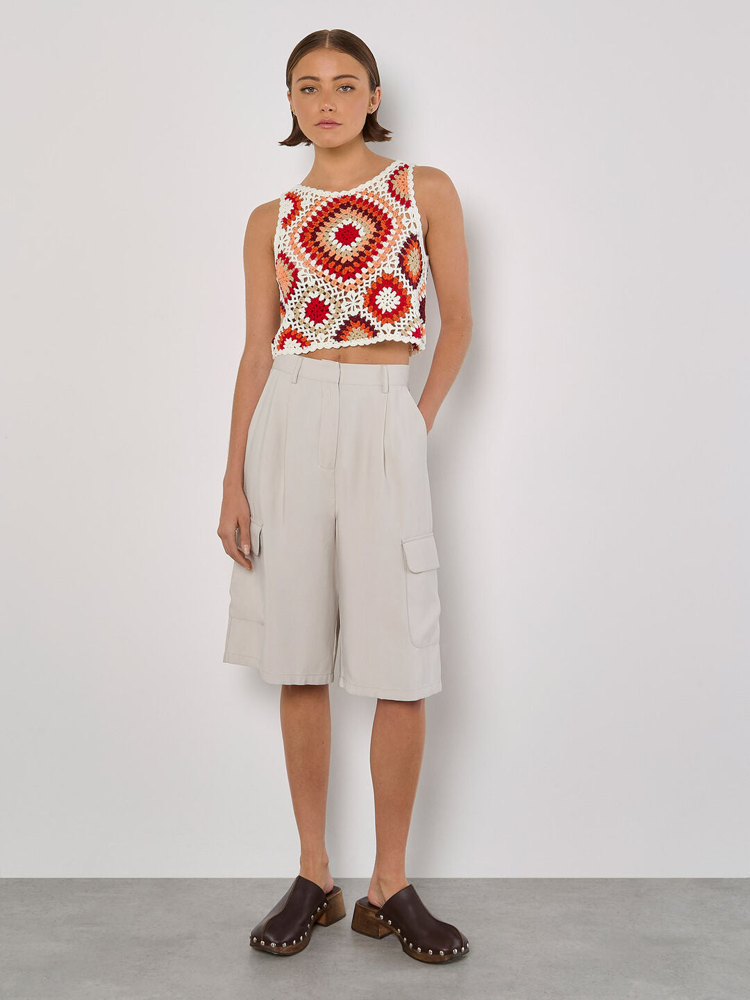 Diamond Crochet Vest Top