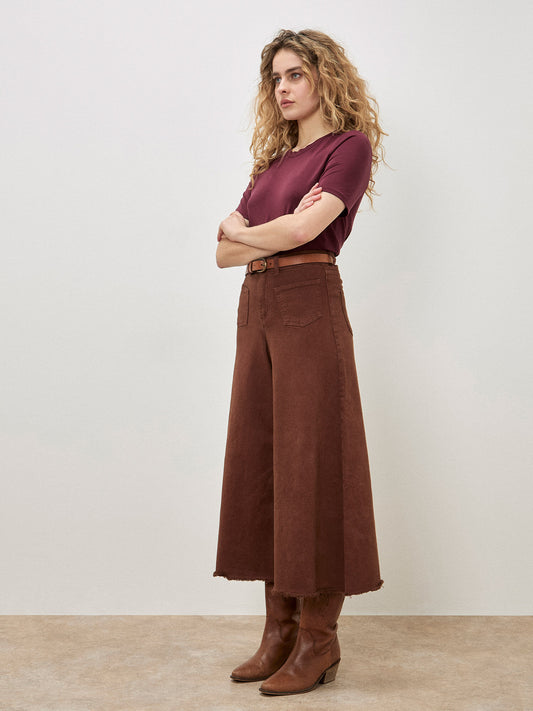 Rust Giana High Waist Palazzo Jeans