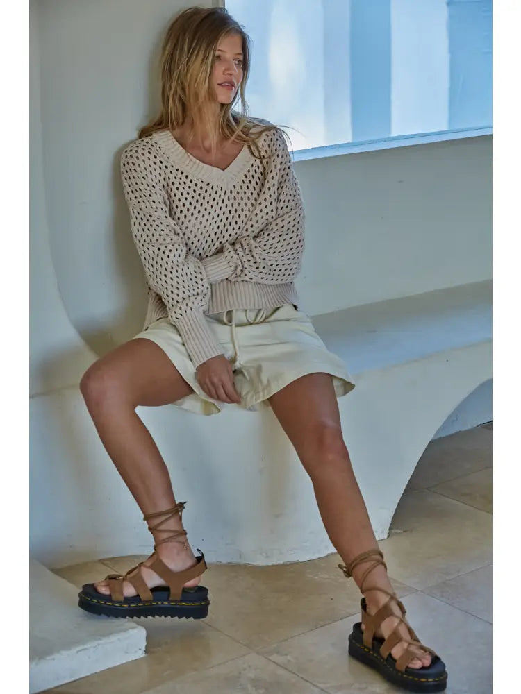 Knit See Through Pullover