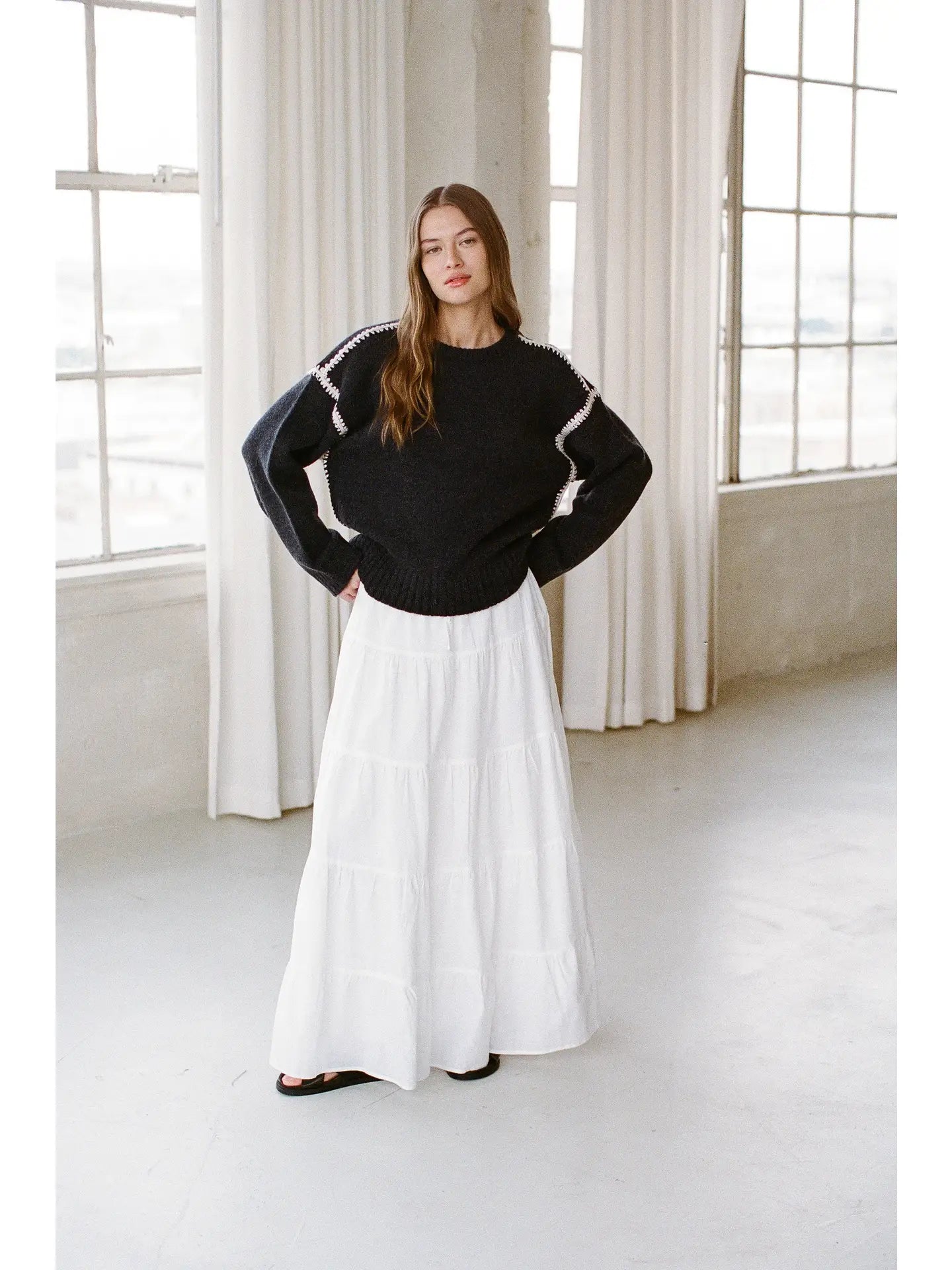 Seam Stith Detail Sweater