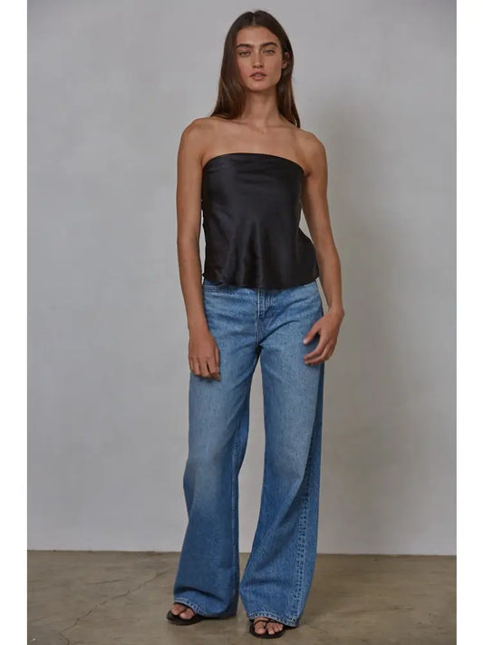 Spandex Satin Tube Top