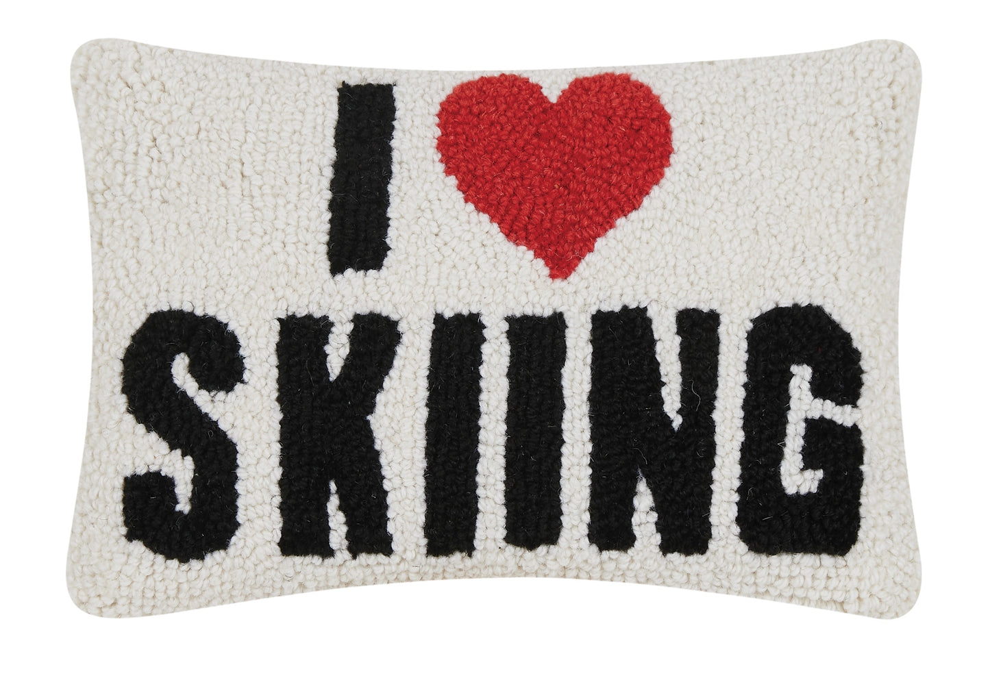 I Love Skiing Hook Pillow