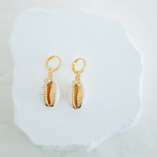 Cowrie Shell Earring
