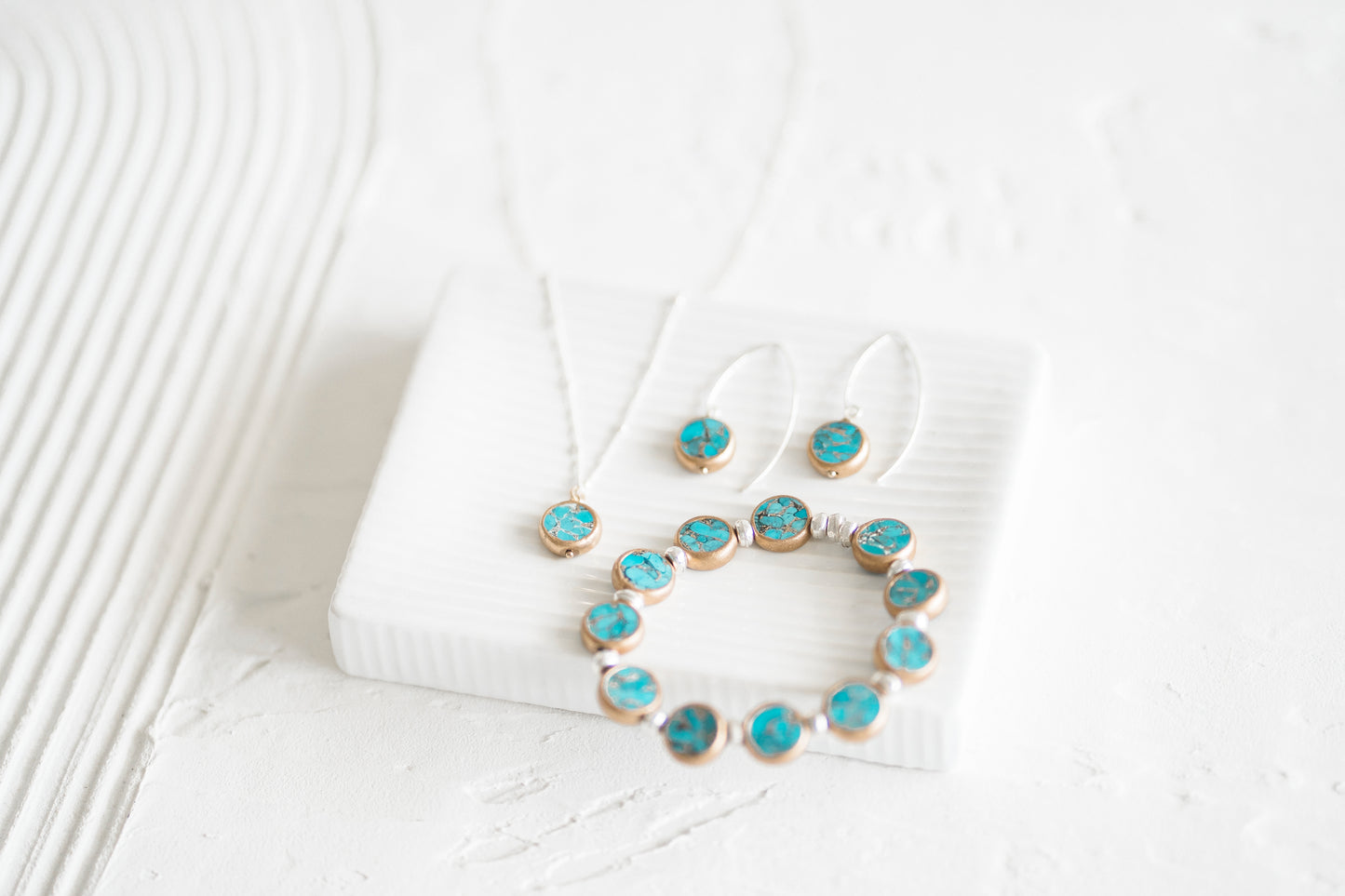 Veda Mosaic Turquoise Earring