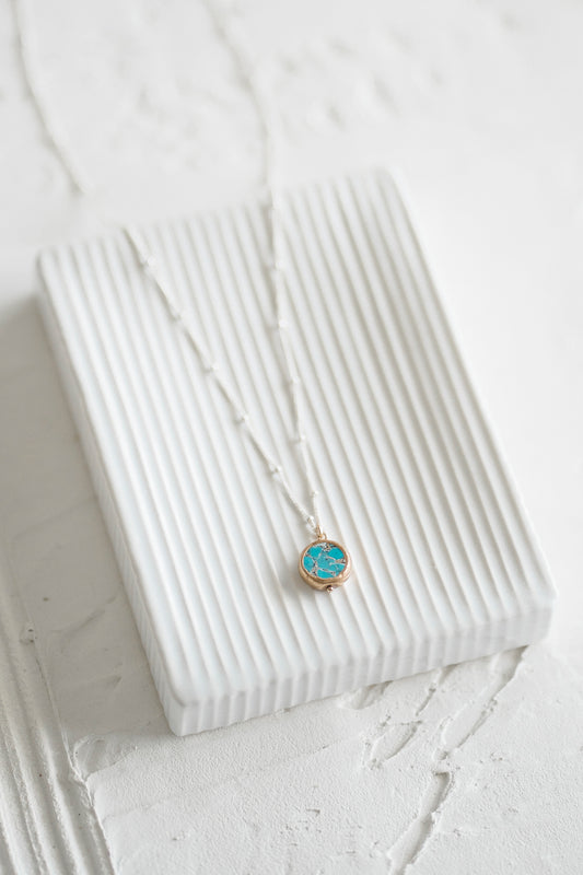Veda Mosaic Turquoise Necklace