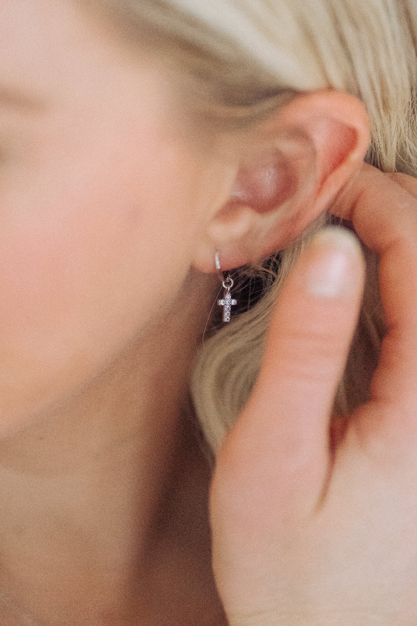 Dainty Cross Earring