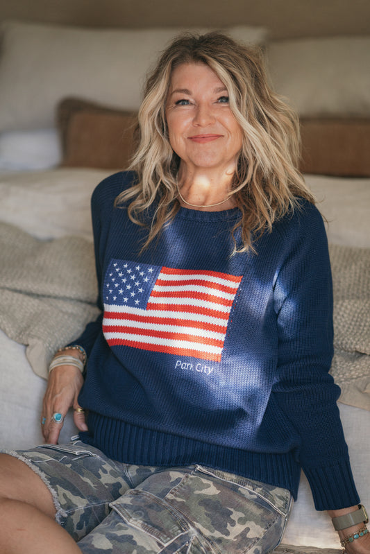 American Flag PC Sweater