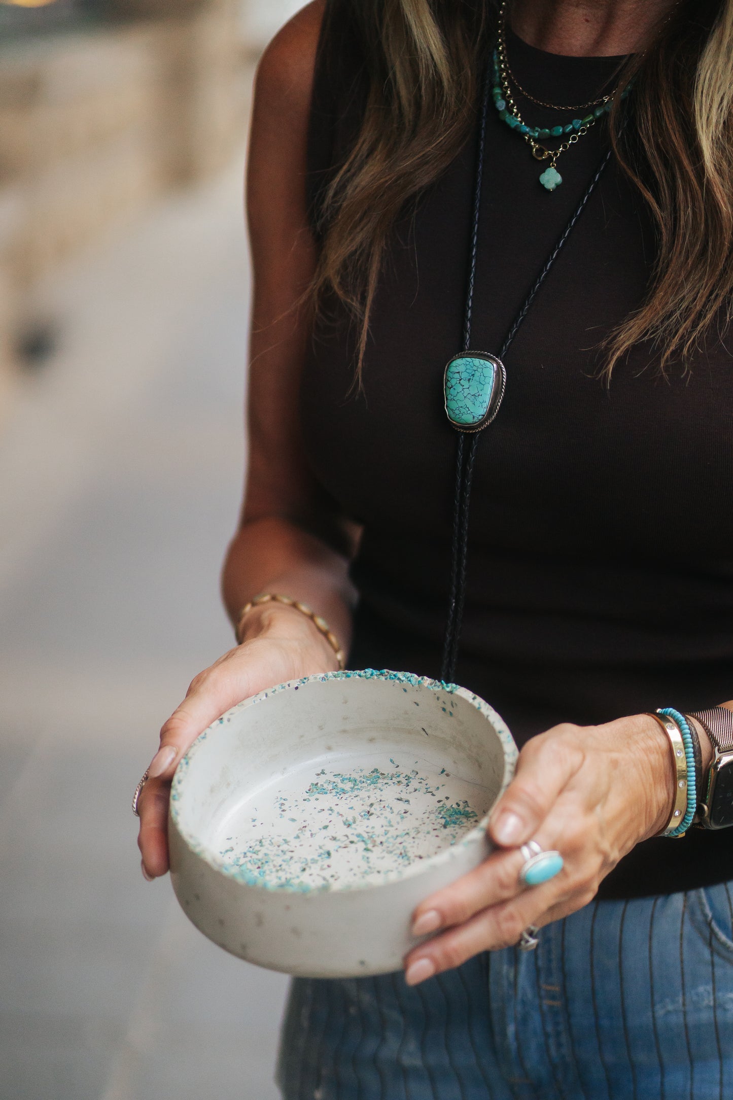 Cemented Turq Bowl