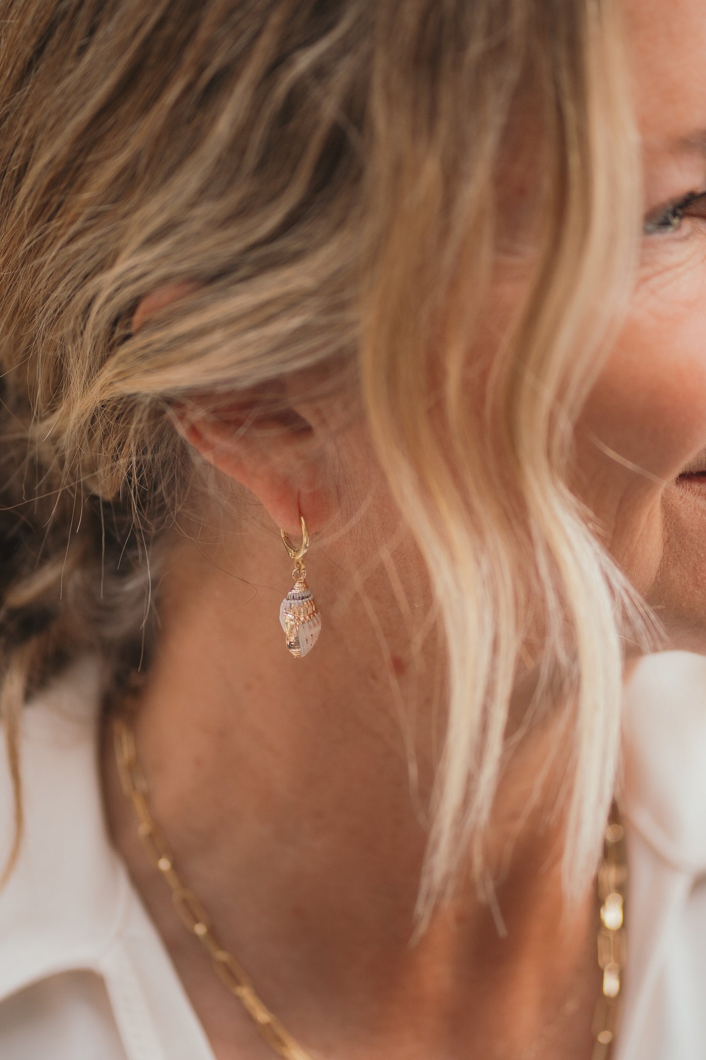 Spiral Shell Earring