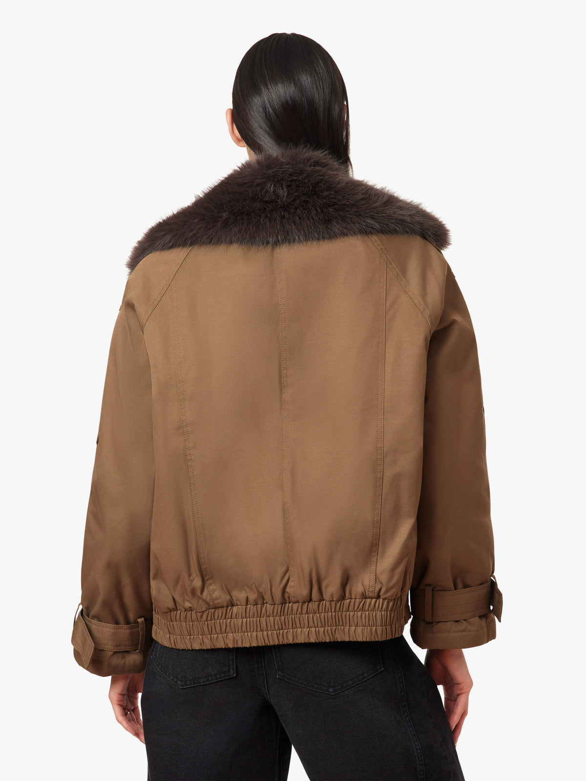 Fur Collar Trench Jacket