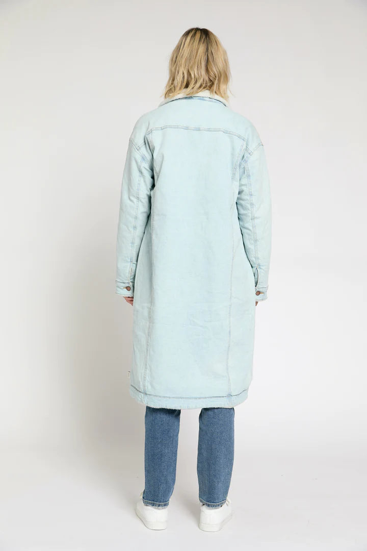 James Sherpa Long Coat