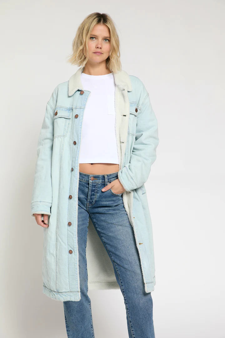 James Sherpa Long Coat