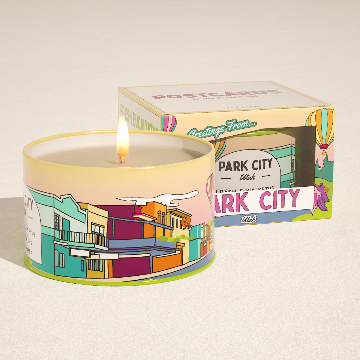 Postcard Candle