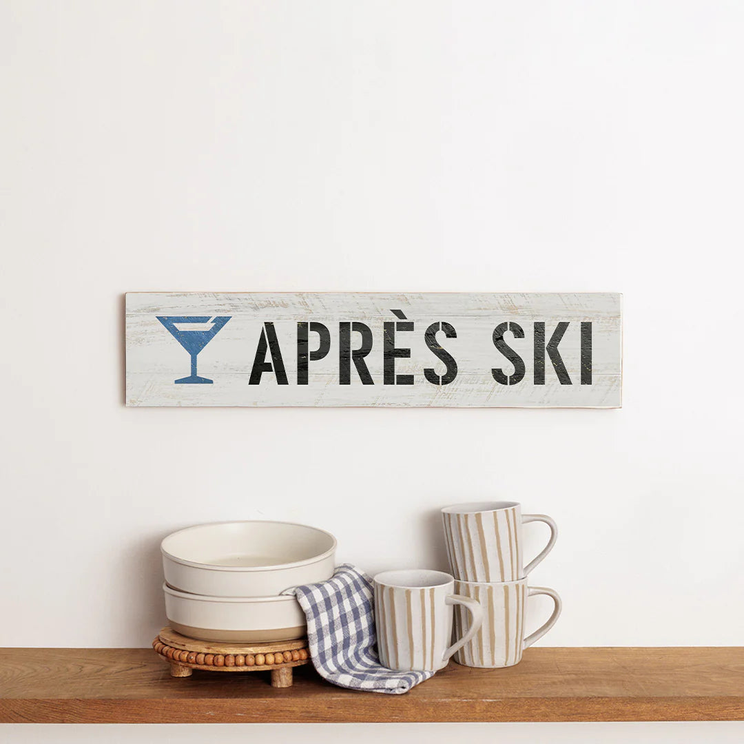 Apres Ski Barn Wood Sign