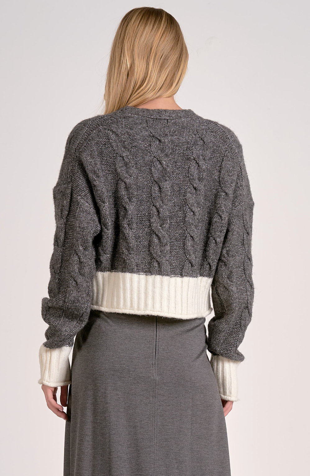 Colorblock Cardigan Sweater