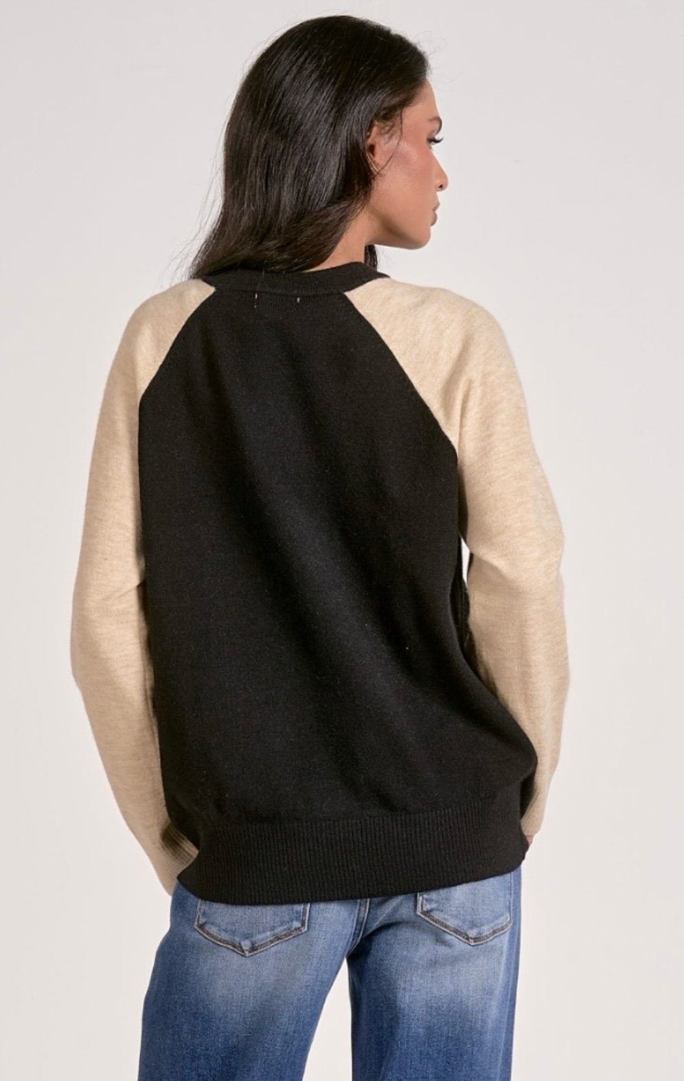 Colorblock Raglan Sweater