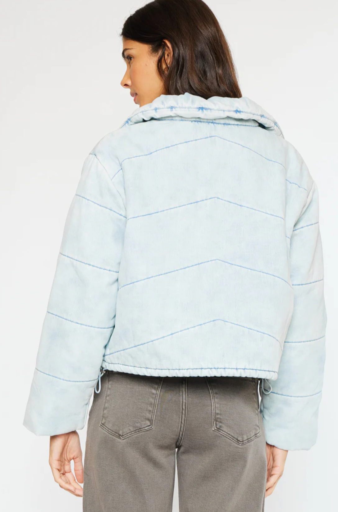 Luciana Denim Puffer Jacket