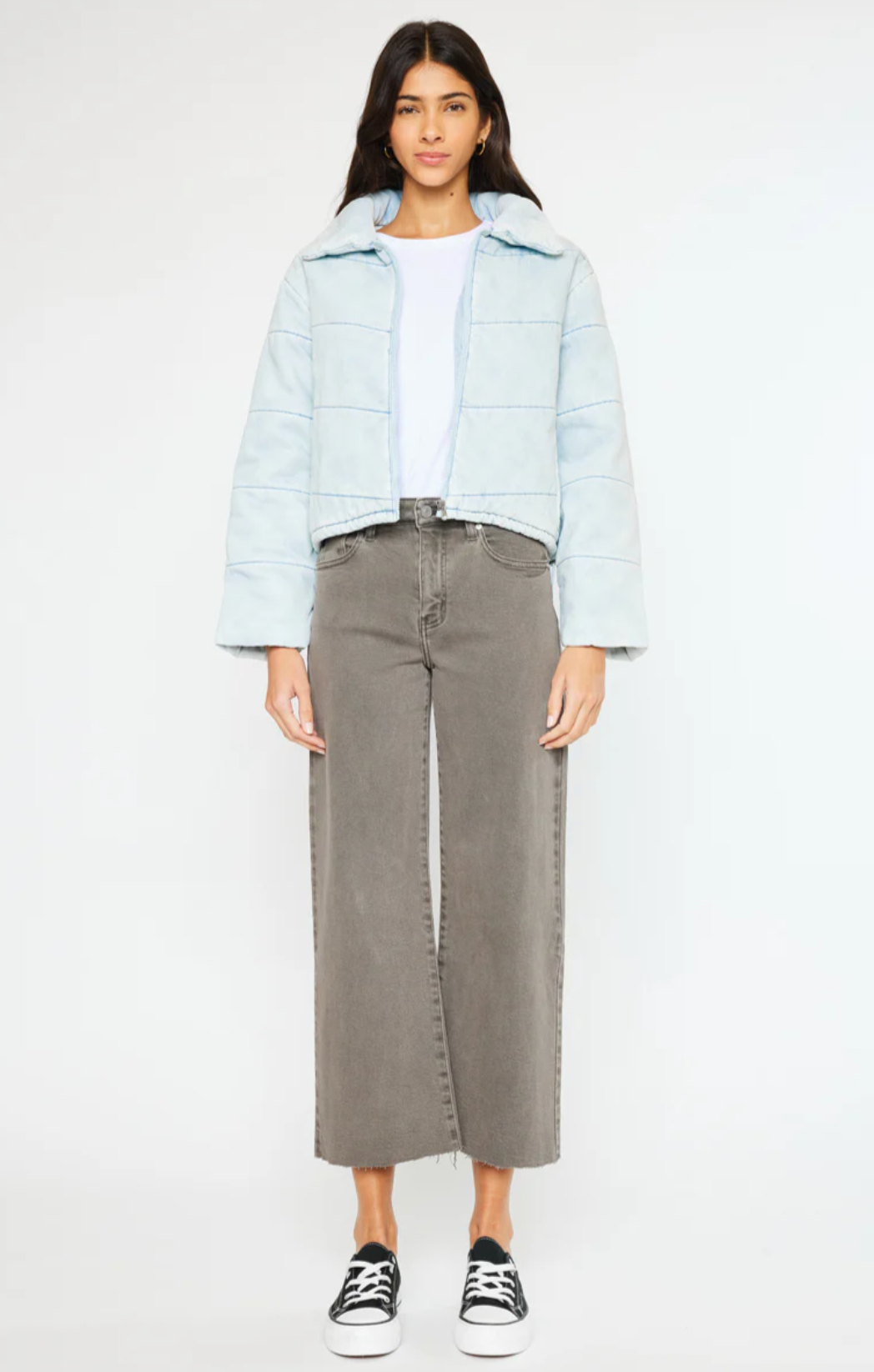 Luciana Denim Puffer Jacket