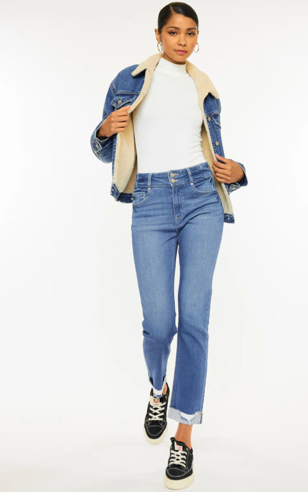 Rosalia Cropped Sherpa Jacket