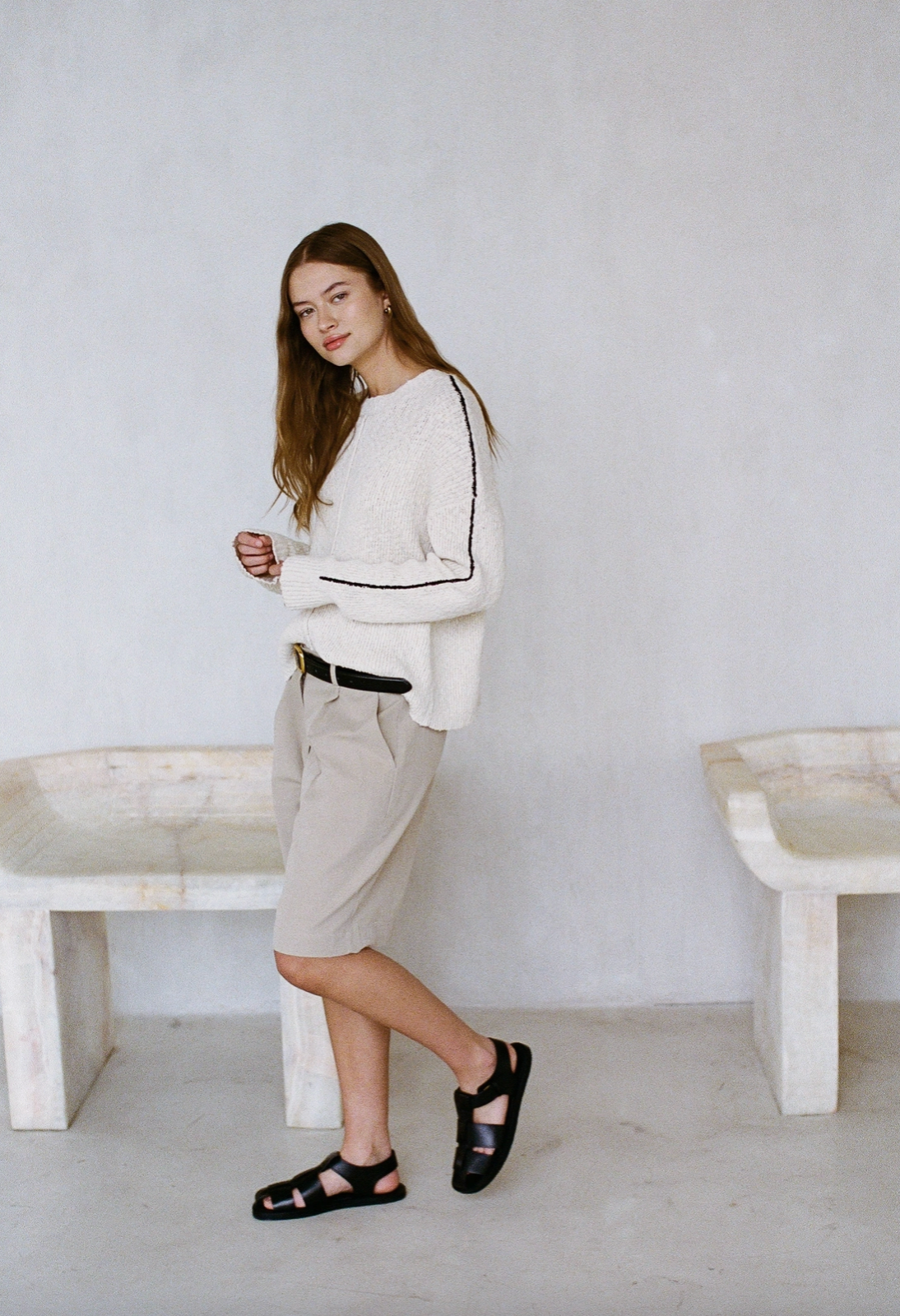 Knit Cotton Ribbed Top