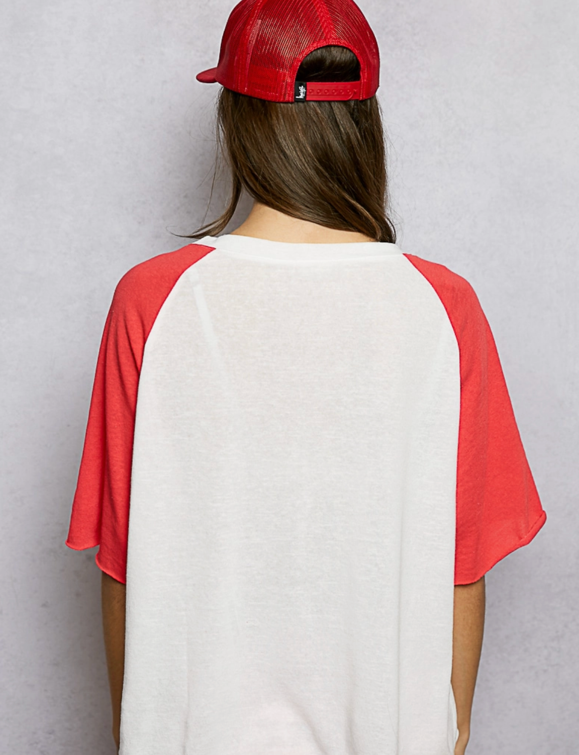 Round Neck Contrast Top