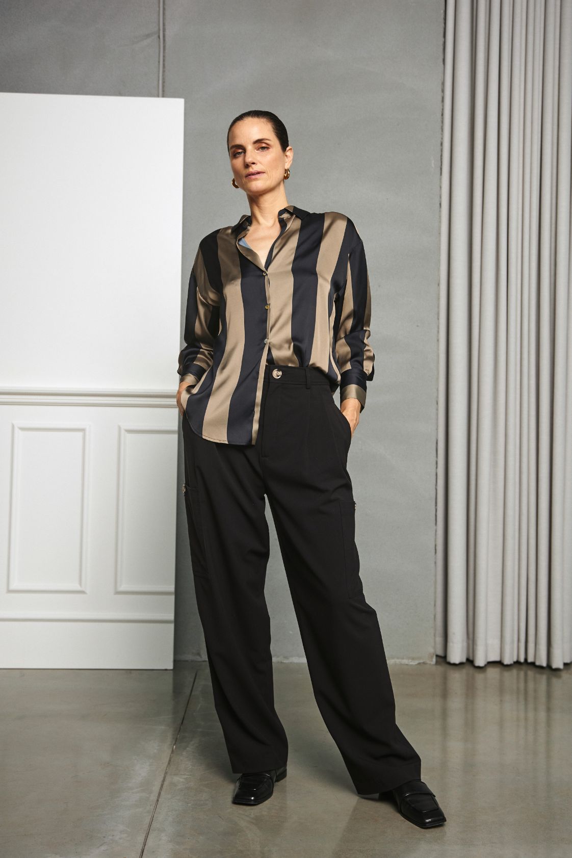 Zoe LS Striped Shirt
