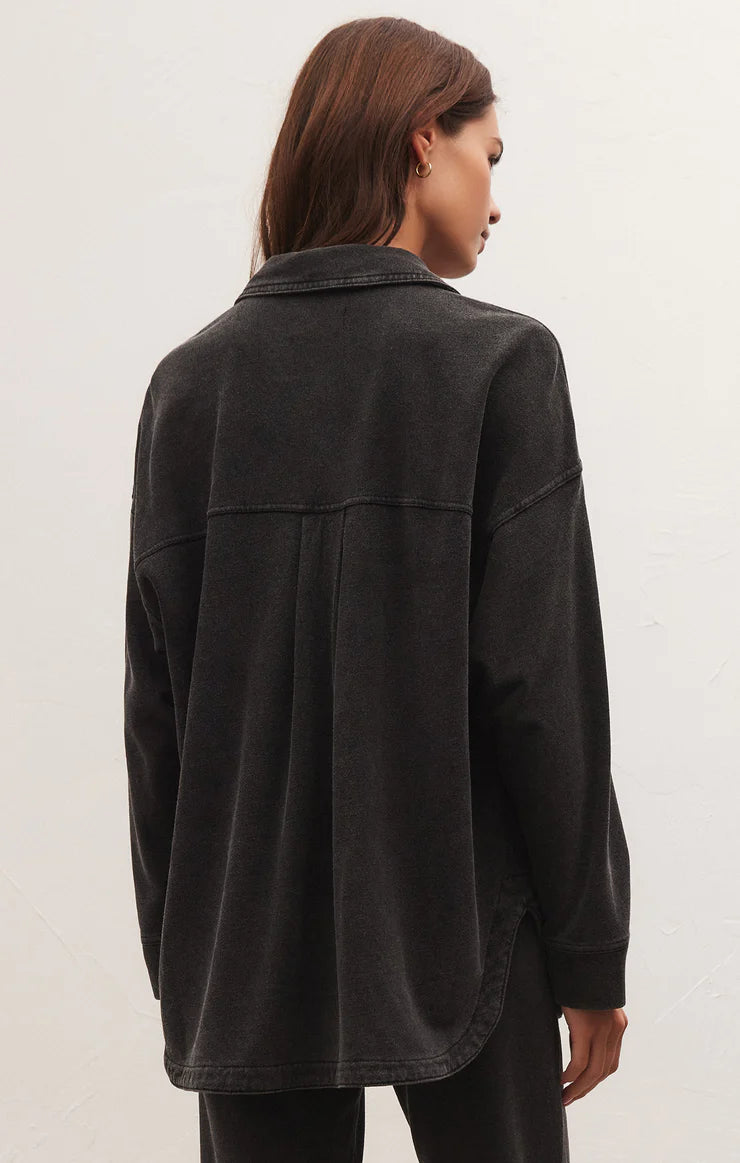 All Day Knit Denim Shirt