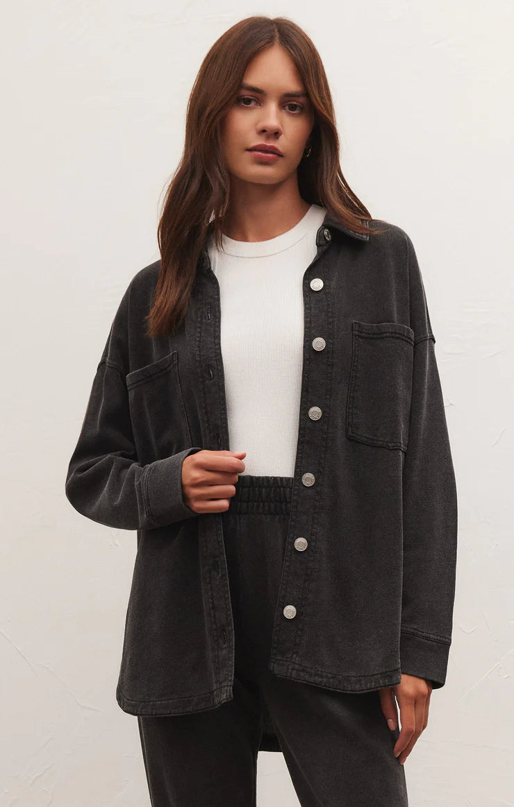 All Day Knit Denim Shirt