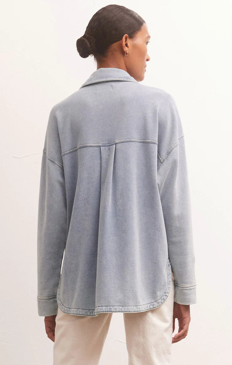 All Day Knit Denim Shirt