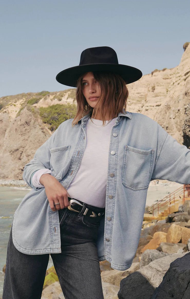 All Day Knit Denim Shirt