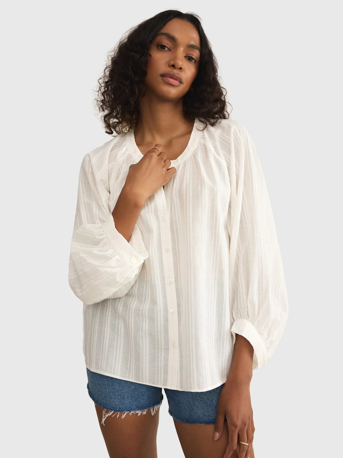 Wren Button Up Top
