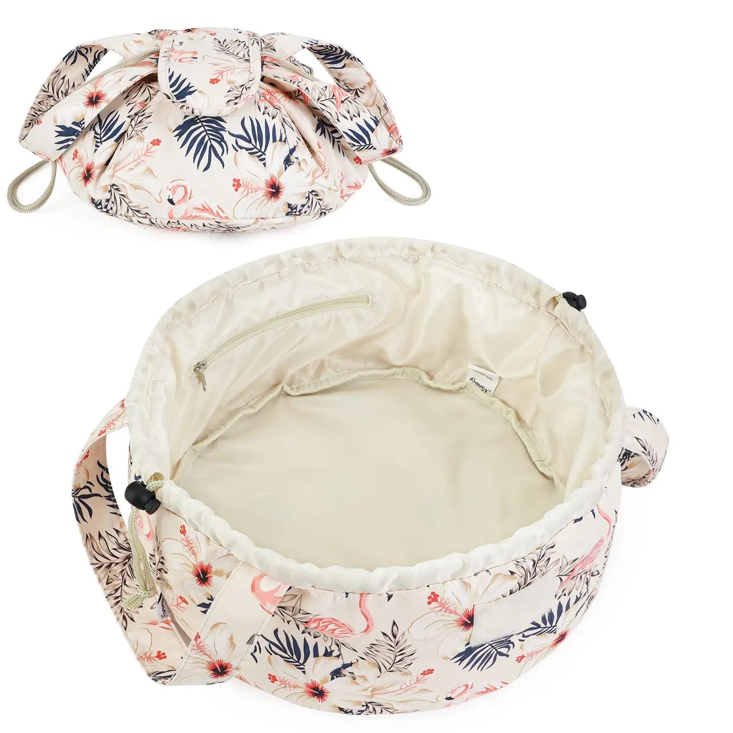 Barrel cosmetic bag