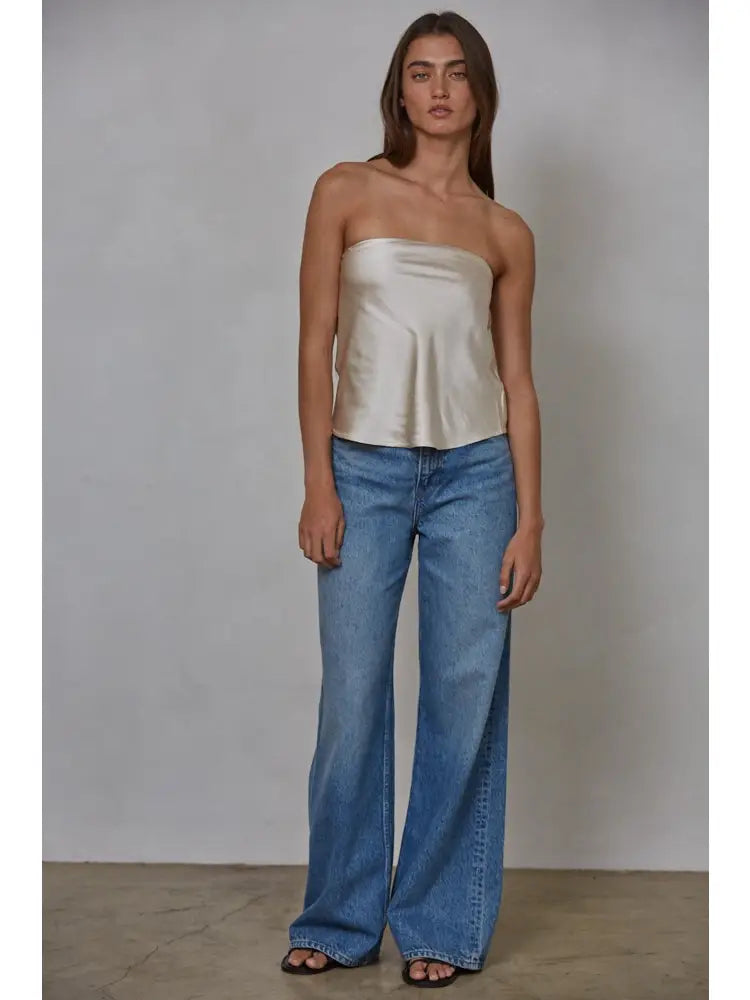 Spandex Satin Tube Top