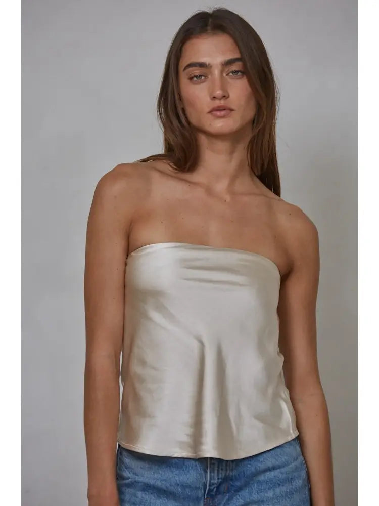 Spandex Satin Tube Top
