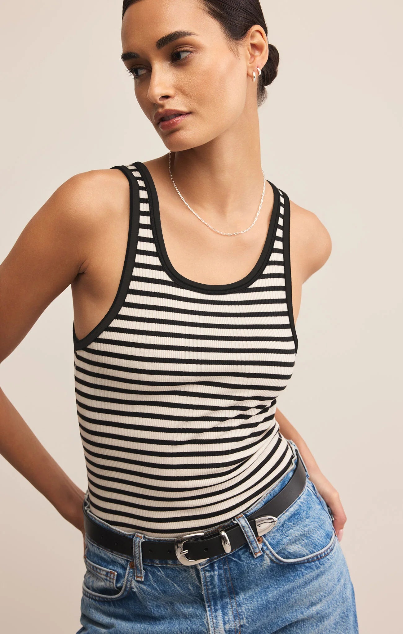 Striped Scoop Tank