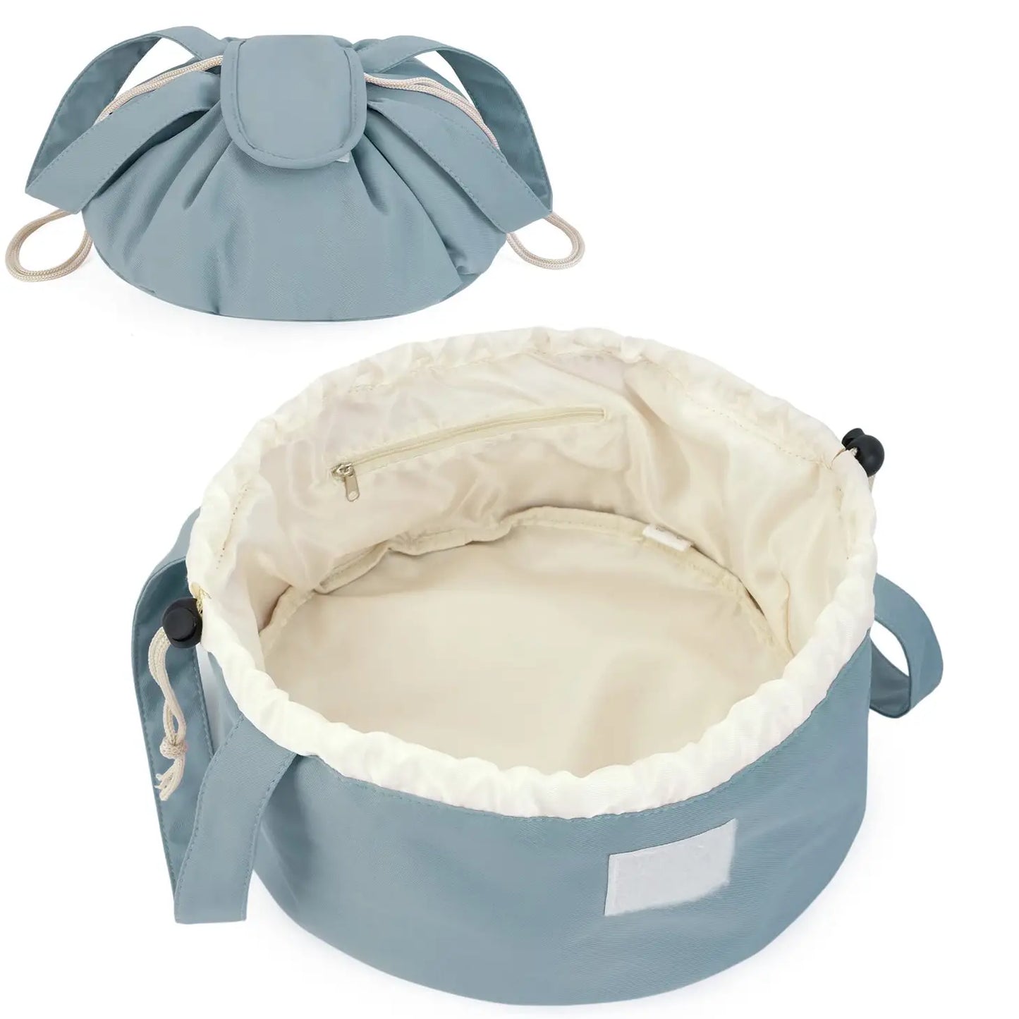Barrel cosmetic bag