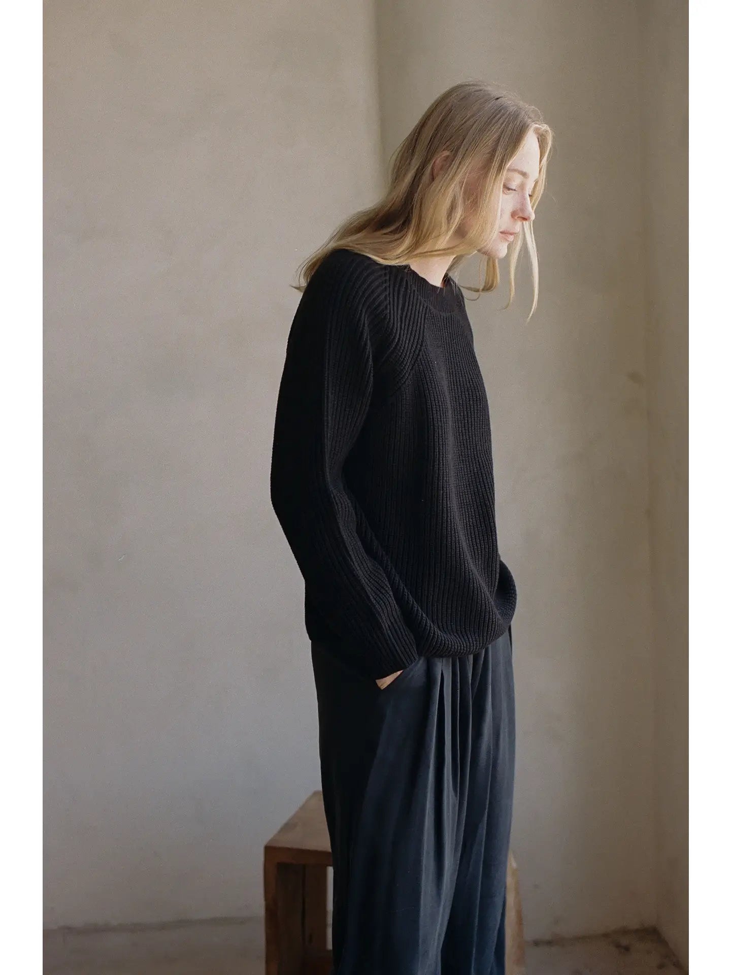 Knit Cotton Sweater Top