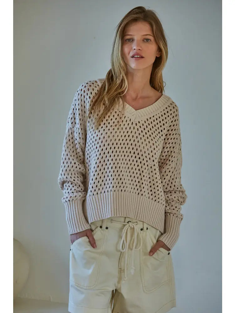 Knit See Through Pullover