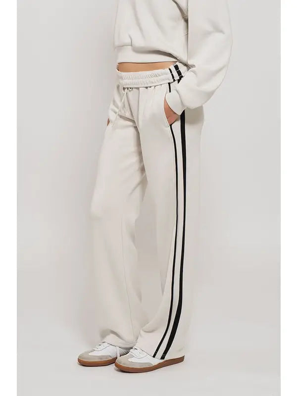 Stripe Drawstring sweatpant