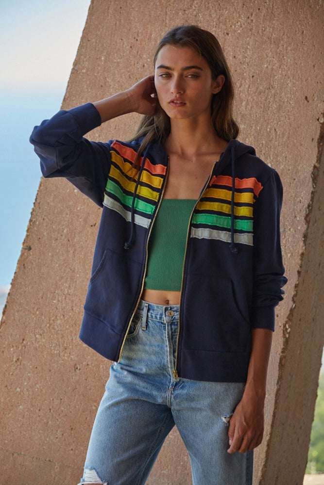 Counting Rainbows Zip Up Hoodie