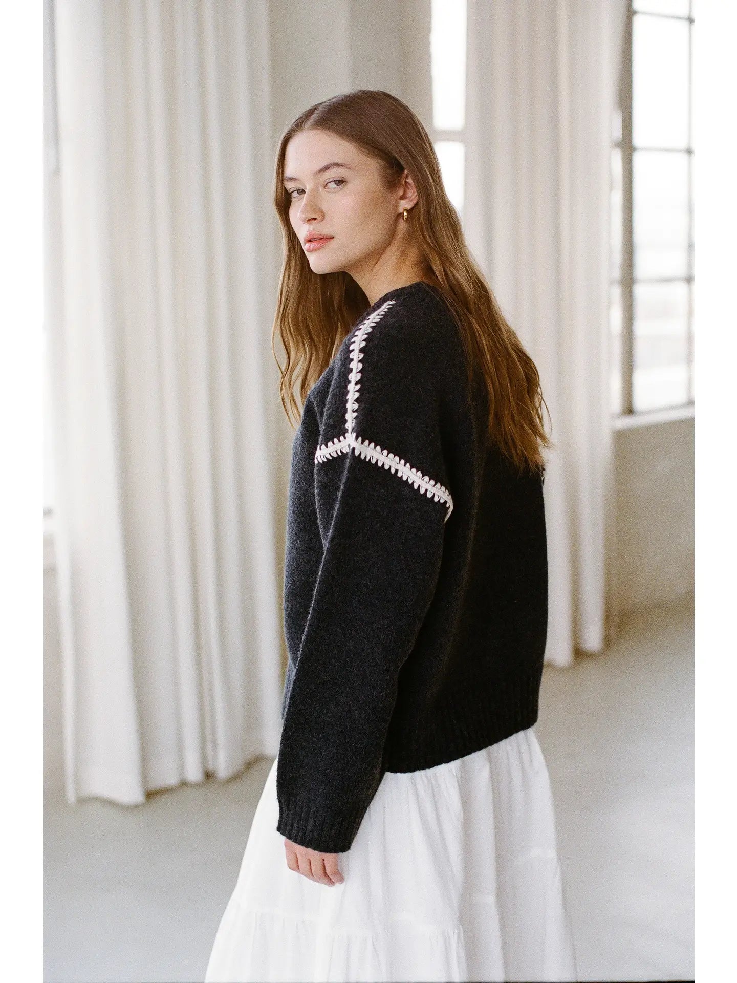 Seam Stith Detail Sweater