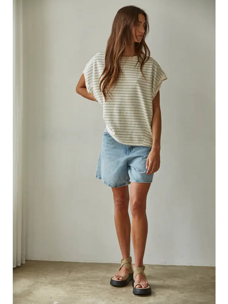 Knit Striped Jersey top