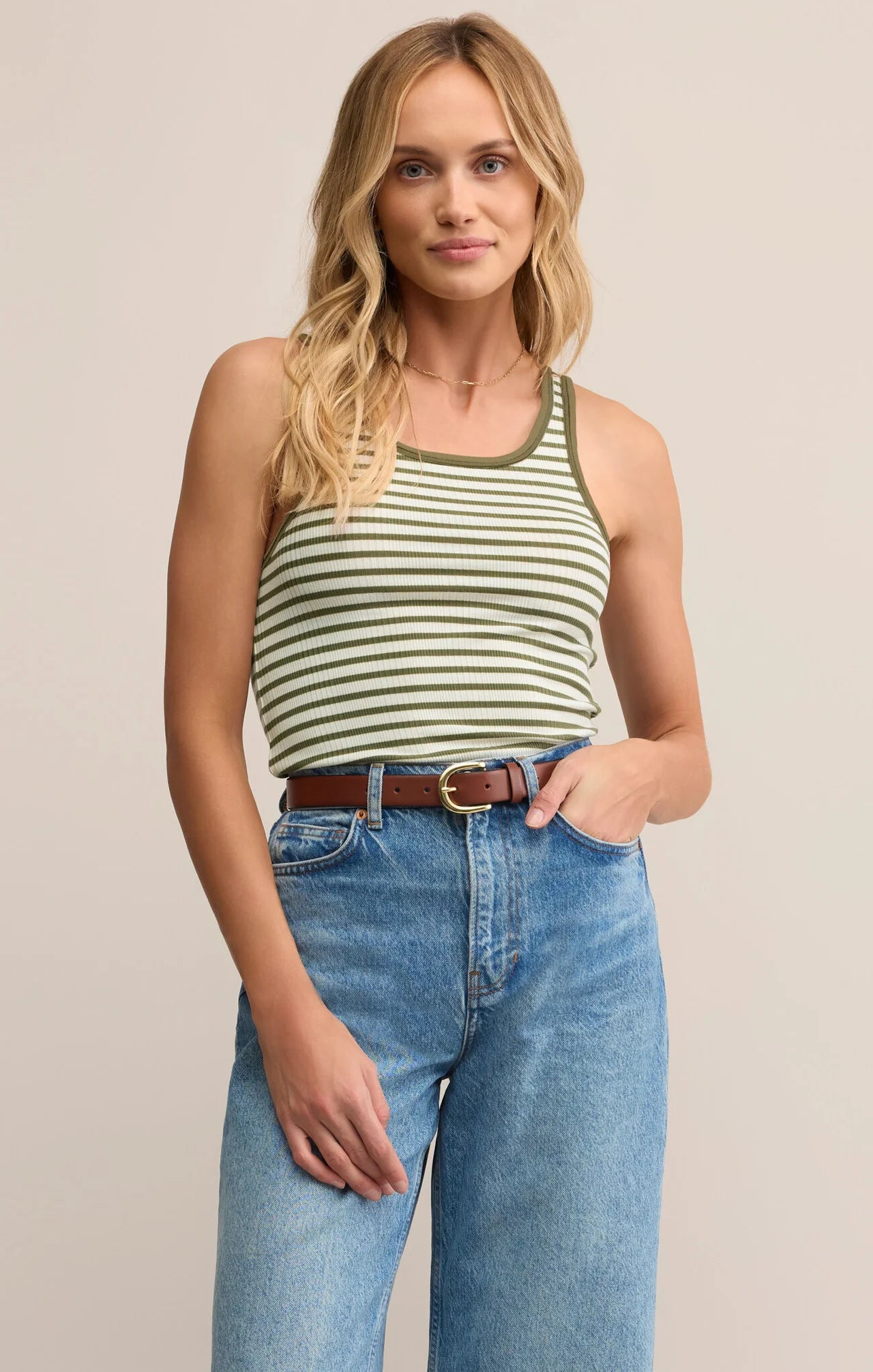Striped Scoop Tank