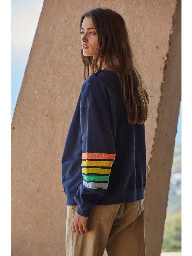 Counting Rainbows Striped Sleeve