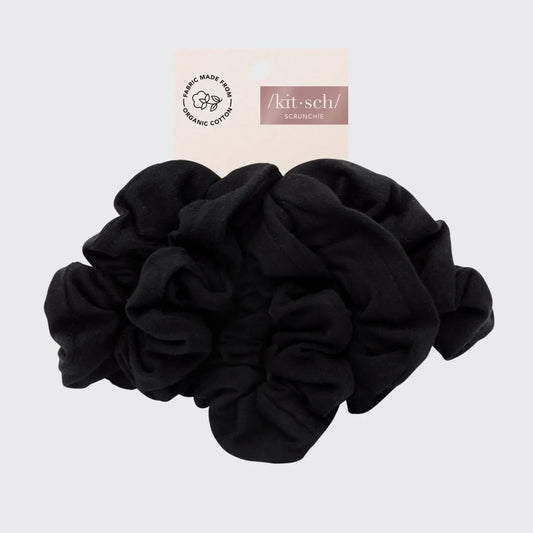 Organic Cotton Knit Scrunchies- 5 piece